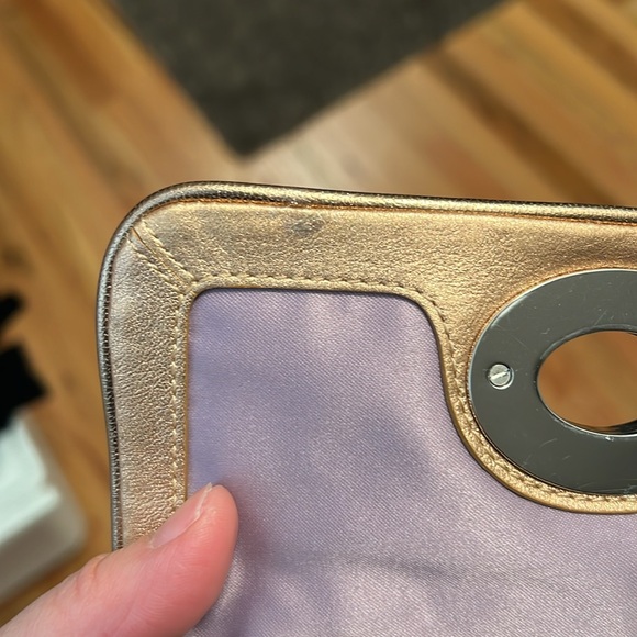 Vintage COACH rose gold CC turnlock chain crossbody bag - Picture 16 of 16